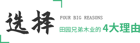 田园兄弟木业的4大理由